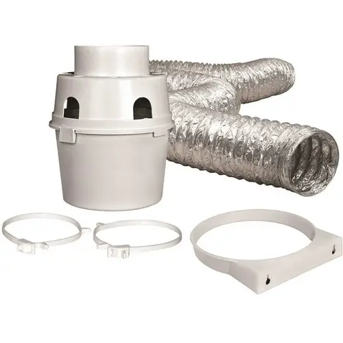 4 in. x 5 ft. Indoor Dryer Vent Kit with Flexible Duct