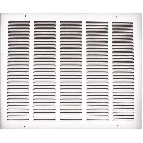 24 in. x 14 in. Steel Return Air Grille White