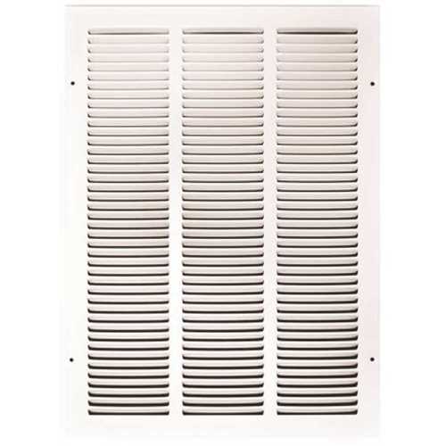 14 in. x 20 in. White Stamped Return Air Grille