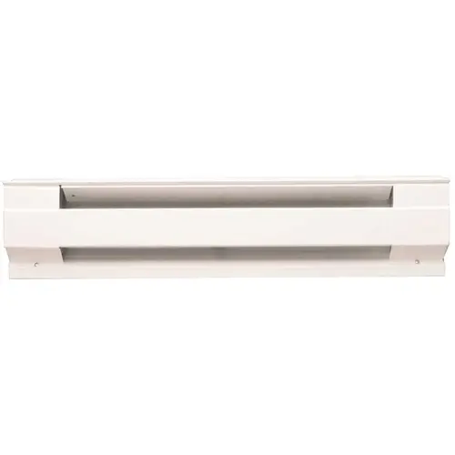 60 in. 1250-Watt, 240-Volt, 4265-BTU, Electric Baseboard Heater in White