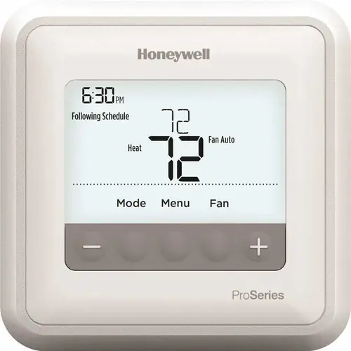 T4 Pro 7-Day, 5-1-1 or 5-2 Day Non-Programmable Thermostat with 1H/1C Single Stage Heating and Cooling