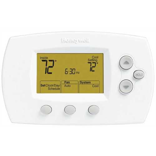 Honeywell Home TH6220D1028 FocusPRO 6000 5-1-1 Day Digital Programmable Thermostat 2 Heat/ 2 Cool