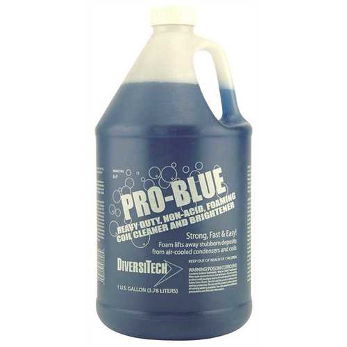 Diversitech PRO-BLUE 1 Gal. Heavy-Duty  Non-Acid Foaming Concentrate Outdoor Condenser Coil Cleaner - pack of 4