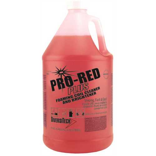 Diversitech PRO-RED+ 1 Gal. Pro-Red Plus Non-Acid Foaming Outdoor Condenser Coil Cleaner, Extra Heavy-Duty - pack of 4