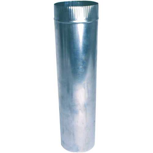 Master Flow NU28CP4X24 4 in. x 24 in. 28-Gauge Round Duct Pipe