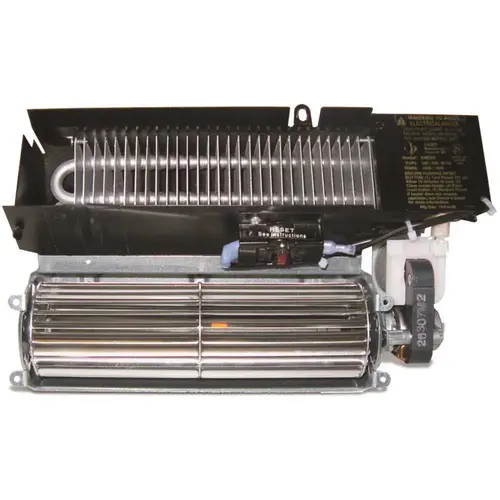 Register Multi-Watt 240/208-Volt Fan-Forced Wall Heater Assembly Only Black