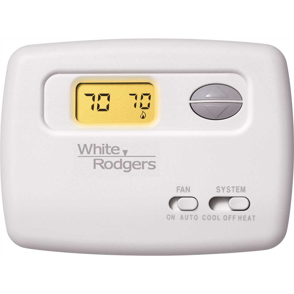Emerson 1F78-144 70 Series Non-Programmable Single Stage Thermostat White