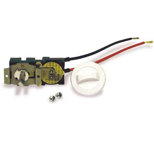 Com-Pak Series White Integral Single-Pole 22 Amp Thermostat Kit