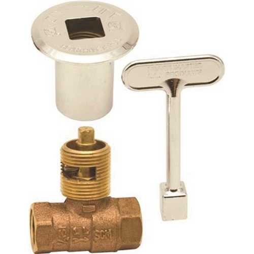 Sioux Chief 954 1/2 in. FIP Quarter Turn Log Lighter for LP (Propane) and Natural Gas Globe Valve