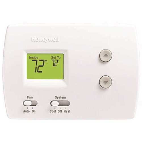 Honeywell Safety TH3210D1004 Pro 3000 Non-Programmable Digital 2-Hour/1 Degree C Thermostat