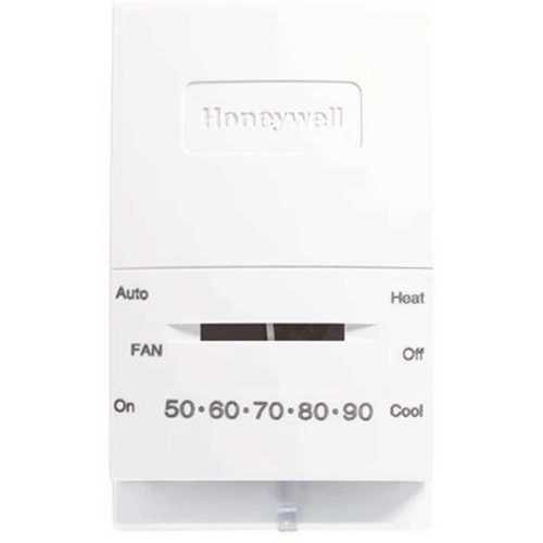 Honeywell Home T834N1002 Vertical Non-Programmable Thermostat with 1H/1C Single Stage Heating and Cooling