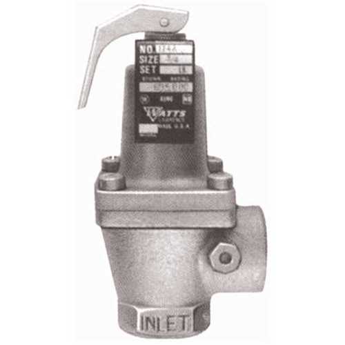 Watts 0274428 3/4 in. IPS 30 psi Bronze Pressure Relief Valve