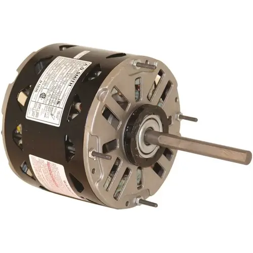 Century DL1026 STANDARD EFFICIENCY INDOOR BLOWER MOTOR, 5-5/8 IN., 115 VOLTS, 4.6 MAX AMPS, 1/4 HP, 1,075 RPM Gray