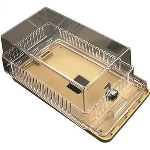 Diversitech 585-TG Plastic Thermostat Guard; 8-1/4" X 4-1/2" X 3-1/4", Clear