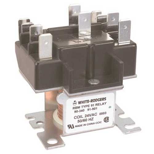 240-Volt 2-Pole Relay Brown