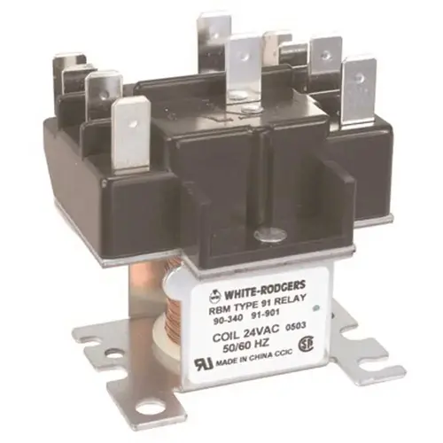 Emerson 90-342 240-Volt 2-Pole Relay Brown