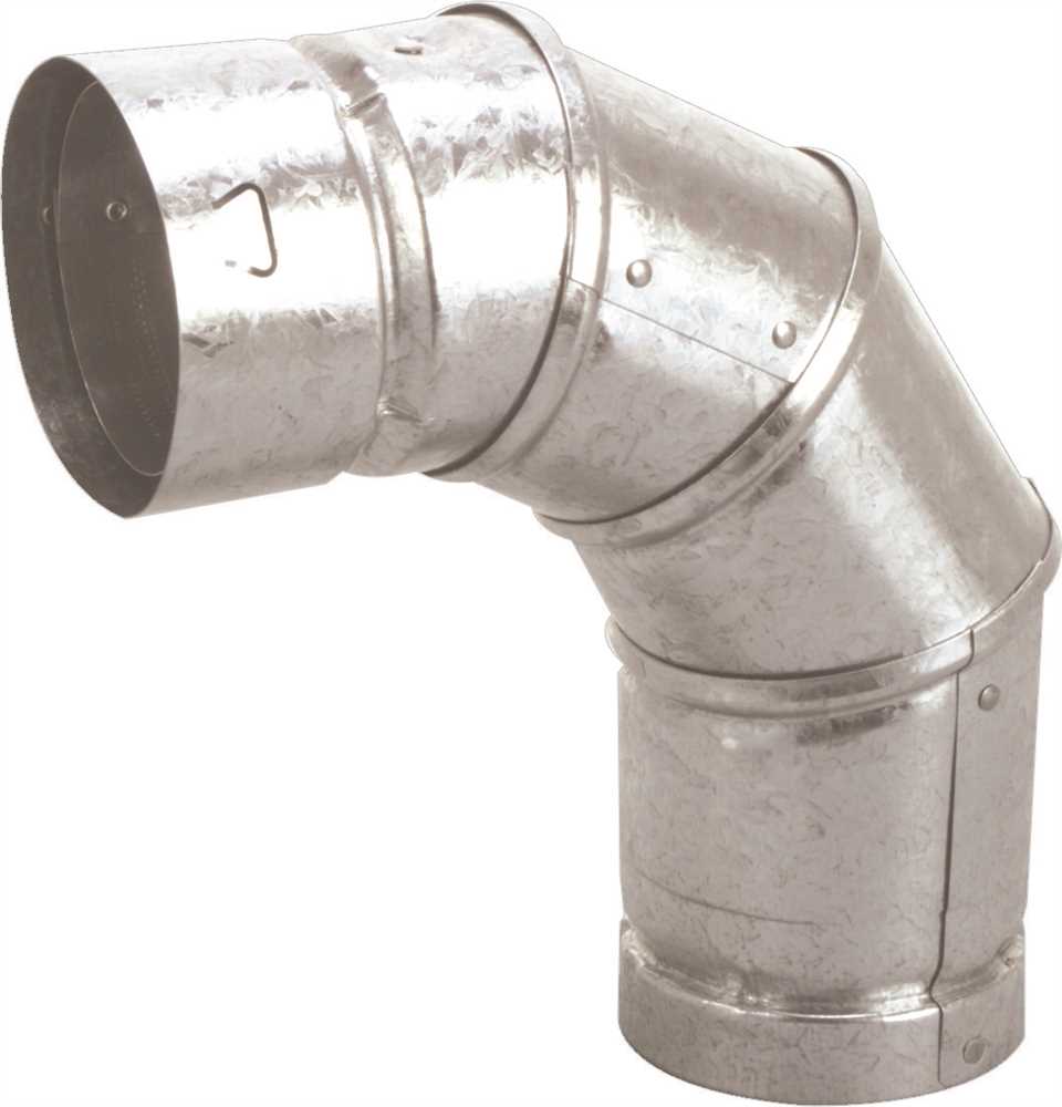 SELKIRK 103230H 3 in. Steel 90-Degree Adjustable Gas Vent Elbow Gray