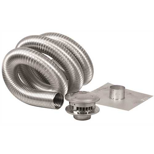 GAS VENT TYPE B, 4 IN X 35 FT CHIMNEY KIT
