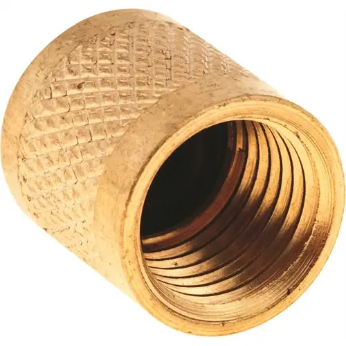 SUPCO SF2245 Line Tap Valve Cap 1/4 in. with Wrench and Neoprene Seal Brass