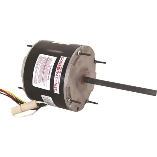 Century FSE6000 CONDENSER FAN MOTOR, 5-5/8 IN., 208 / 230 VOLTS, 2.8 - 1.5 AMPS, 1/3 - 1/6 HP, 1,075 - 1,125 RPM Black