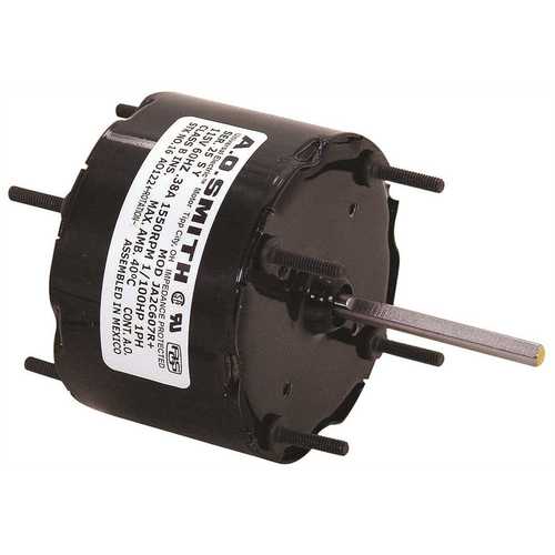 FASCO D540 GENERAL PURPOSE MOTOR, 3.3 IN., 115 VOLTS, 0.6 AMPS, 1/100 AMPS, 1,500 RPM