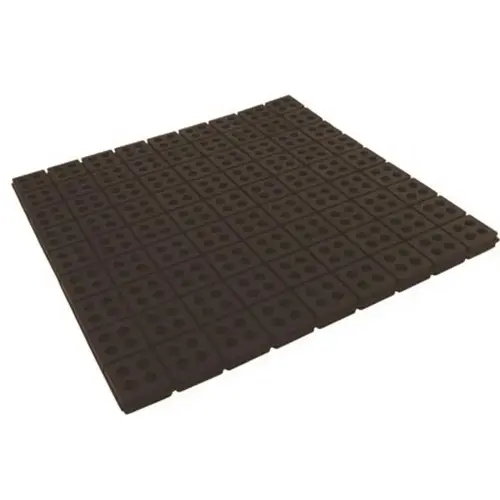 18 in. x 18 in. x 3/4 in. ISO-Cube Anti Vibration Pad Black