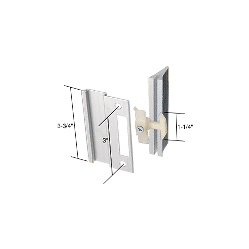 Sliding Screen Door Latch and Pull with 3" Screw Holes for Trimview