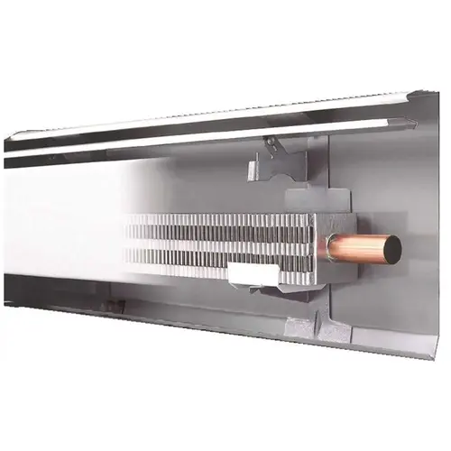 Slant/Fin 101-401-3 Fine/Line 30 3 ft. Hydronic Baseboard with Fully Assembled Element and Enclosure in Nu White