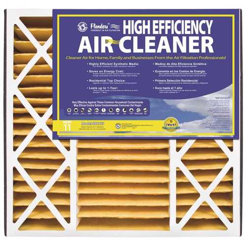 AAF Flanders 82755.052025 20 in. x 25 in. x 5 Air Cleaner MERV 11 Pleated Air Filter