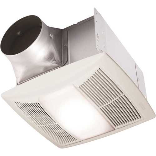 Broan-NuTone QTN130LE1 QT Series Quiet 130 CFM Ceiling Bathroom Exhaust Fan with Light and Night Light, ENERGY STAR