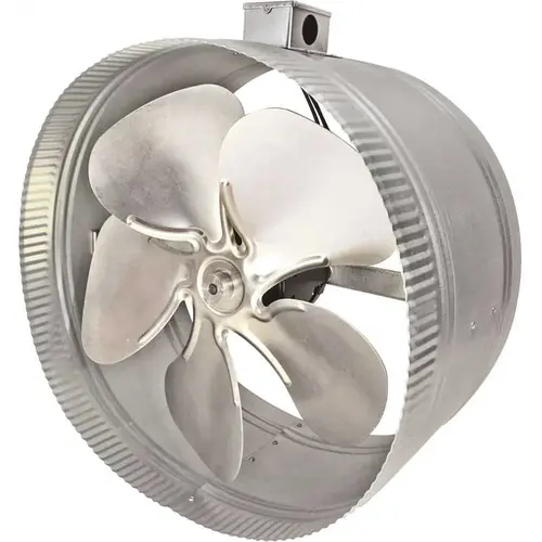 14 in. 4-Pole In-Line Duct Fan with Electrical Box