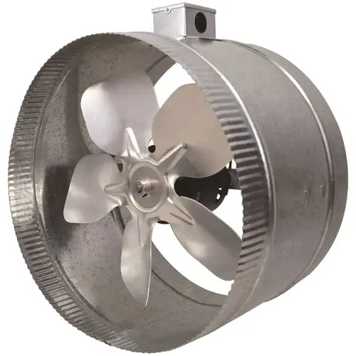 12 in. 4-Pole In-Line Duct Fan with Electrical Box