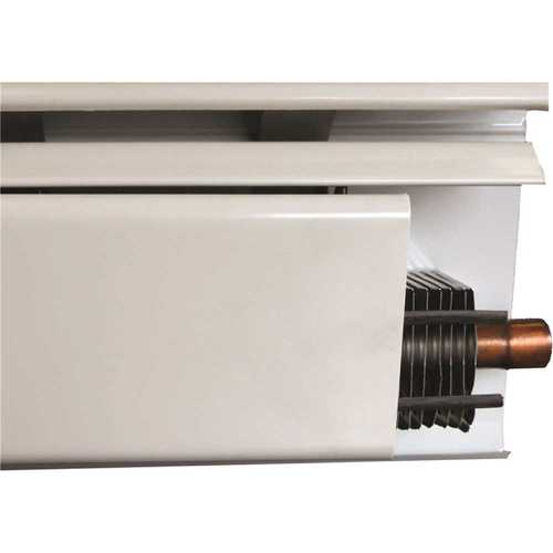 Heat Base 750 3 ft. Fully Assembled Enclosure and Element Hydronic Baseboard White