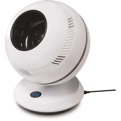 GreenTech Environmental pureFlow QT7 Bladeless 12-Speed 90 Deg. Oscillating Fan White