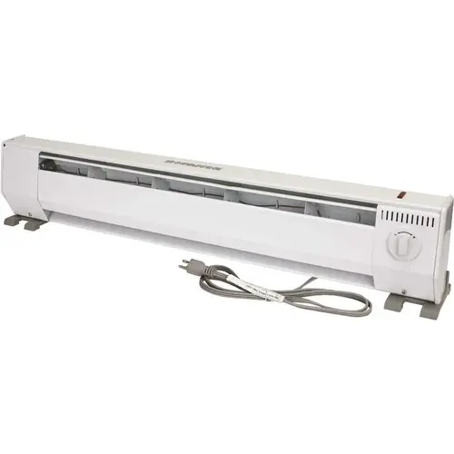 KING KPH1210 KP Portable 3 ft. 120-Volt 1000-Watt Baseboard Heater in White