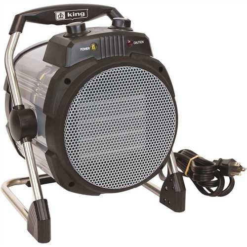 KING PH15T 1500Watt 120Volt Portable Heater with Stat and PlugIn Cord