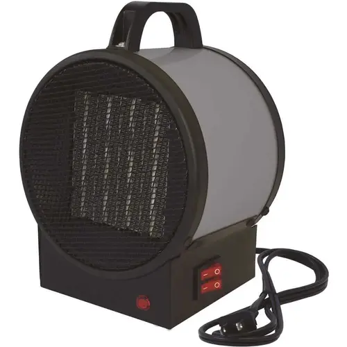 1,500-Watt 120-Volt Small Portable Utility Heater in Space Gray