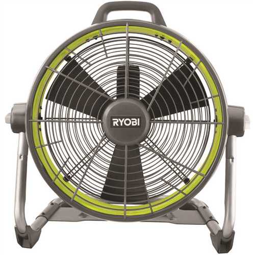 18 Volt ONE Hybrid 18 in Air Cannon Drum Fan maximum portability Indoor 13.37 in 