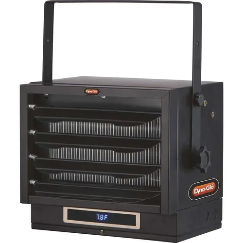 7,500-Watt Dual Heat Electric Garage Heater with Remote Black