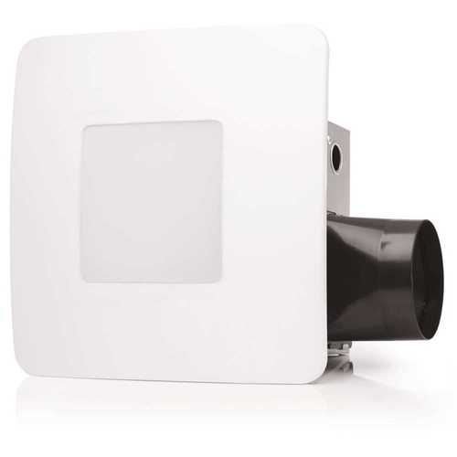 ReVent RVL50 50 CFM Easy Installation Bathroom Exhaust Fan with LED Lighting