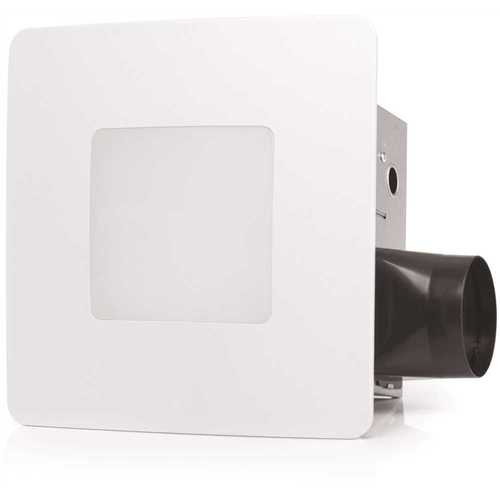 ReVent RVLH110 110 CFM Easy Installation Bathroom Exhaust Fan with LED Lighting and Humidity Sensing