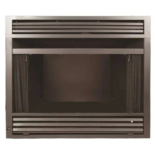 Universal Circulating Zero Clearance 32 in. Ventless Dual Fuel Fireplace Insert Black