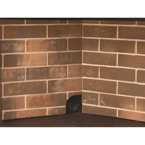 Firebrick Panel Set for 42 in. Zero Clearance Ventless Dual Fuel Fireplace Insert