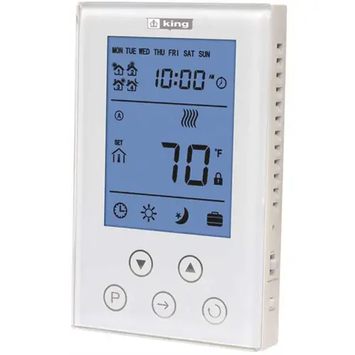 Thermostat 7-Day Programmable, Double Pole 120/208/240-Volt 15 Amp