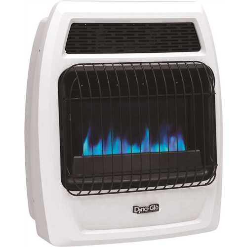 Dyna-Glo BFSS20LPT-4P 20,000 BTU Blue Flame Vent Free Liquid Propane Thermostatic Wall Heater White