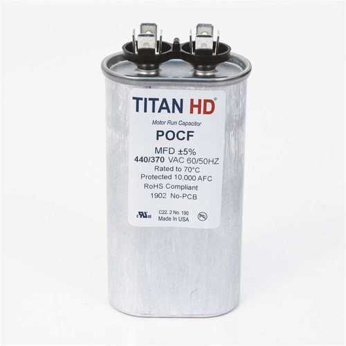 TITAN HD POCF35A 35 MFD 440/370-Volt Oval Run Capacitor