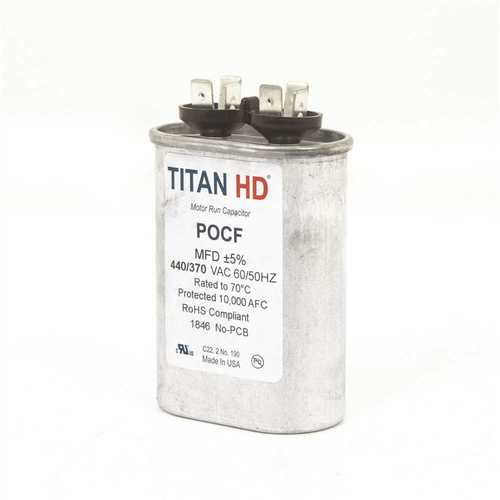 TITAN HD POCF15A 15 MFD 440/370-Volt Oval Run Capacitor