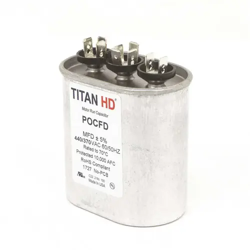 35+5 MFD 440/370-Volt Oval Run Capacitor