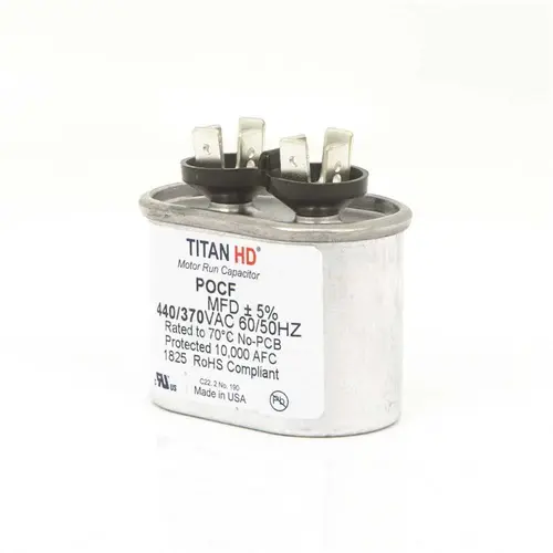 4 MFD 440/370-Volt Oval Run Capacitor