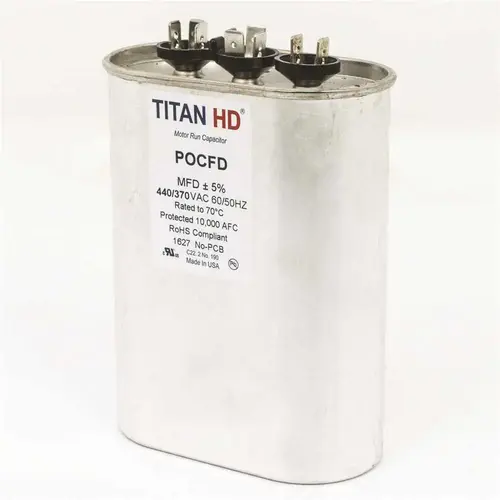 TITAN HD POCFD805A 80+5 MFD 440/370-Volt Oval Run Capacitor